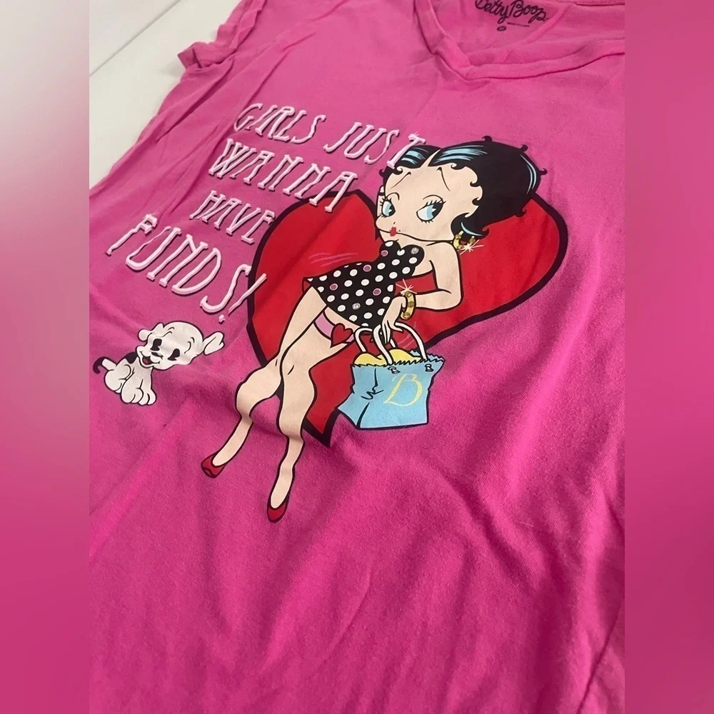 Betty boop nightie pjs pink women’s size M vintage